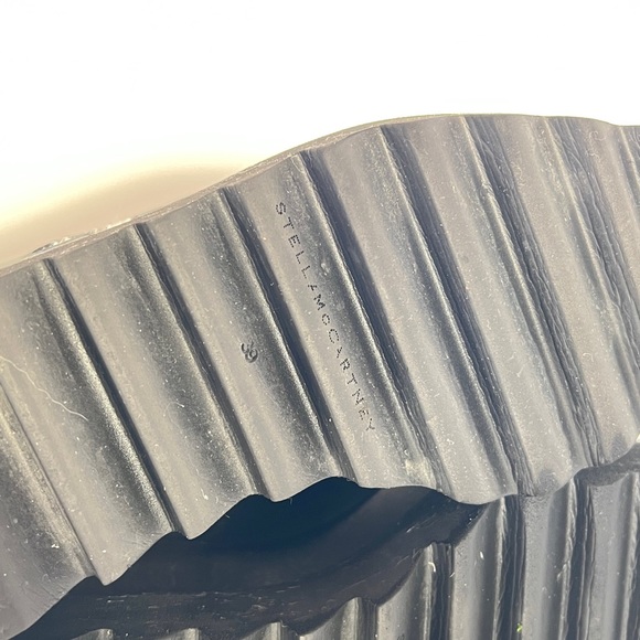 AUTH Stella McCartney Elyse black platform with glitter stars pattern - Picture 4 of 9